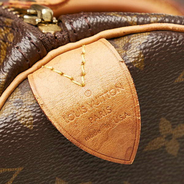 ルイ ヴィトン モノグラム スピーディ40 M41522 ブラウン PVC レザー ハンドバッグ ミニボストン レディース LOUIS VUITTON 【中古】
