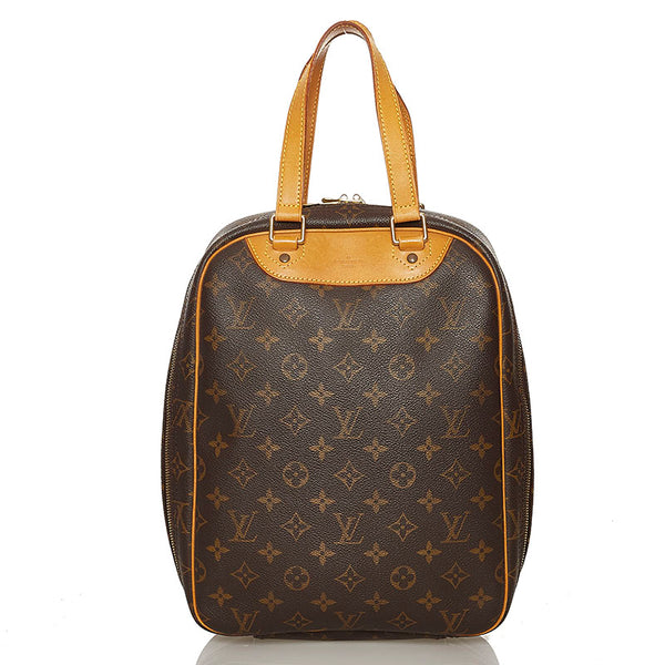 ルイ ヴィトン モノグラム エクスキュルシオン M41450 ブラウン PVC レザー シューズバッグ レディース LOUIS VUITTON 【中古】