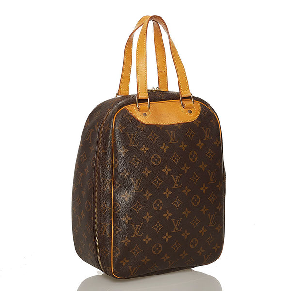 ルイ ヴィトン モノグラム エクスキュルシオン M41450 ブラウン PVC レザー シューズバッグ レディース LOUIS VUITTON 【中古】