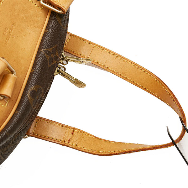 ルイ ヴィトン モノグラム エクスキュルシオン M41450 ブラウン PVC レザー シューズバッグ レディース LOUIS VUITTON 【中古】