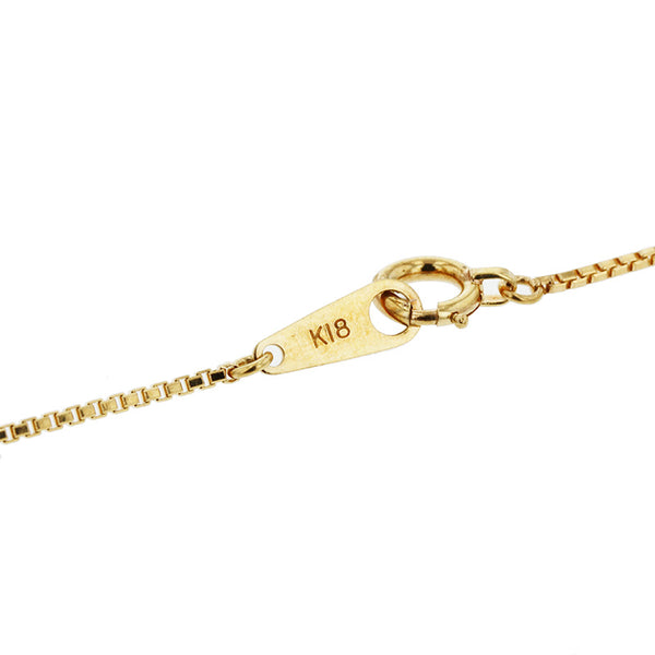 K18YG イエローゴールド ルビー0.62ct ネックレス レディース 【中古】