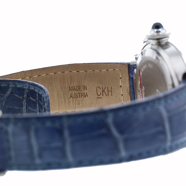 カルティエ パシャC W3108199(2324) ラベンダー ステンレススチール レザー 腕時計 レディース CARTIER 自動巻き ラベンダー文字盤 【中古】