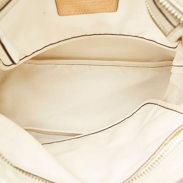 コーチ ハンプトンズ 斜め掛け ショルダーバッグ 19393 アイボリー レザー レディース COACH 【中古】