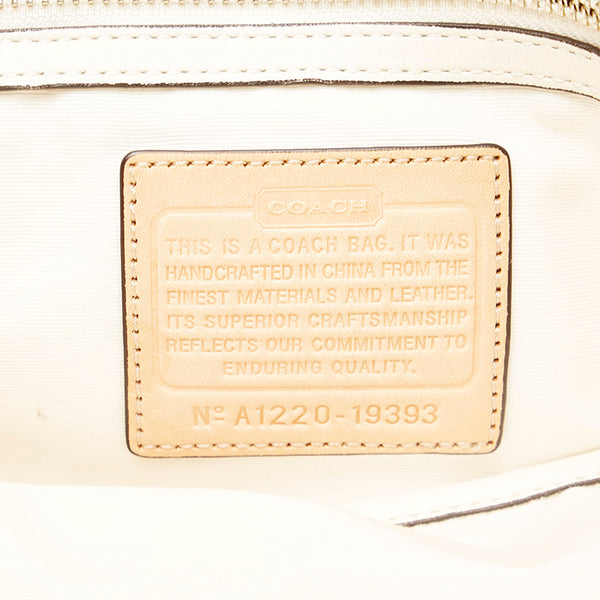 コーチ ハンプトンズ 斜め掛け ショルダーバッグ 19393 アイボリー レザー レディース COACH 【中古】