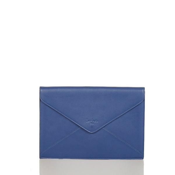 ベルルッティ レターケース ブルー レザー クラッチバッグ メンズ Berluti 【中古】