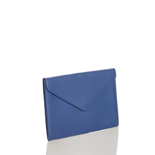 ベルルッティ レターケース ブルー レザー クラッチバッグ メンズ Berluti 【中古】