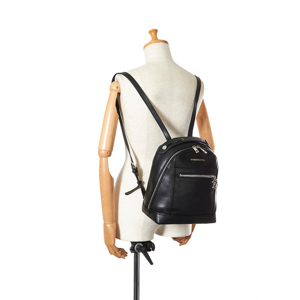 サマンサベガ リュック バックパック ブラック レザー レディース Samantha Vega 【中古】