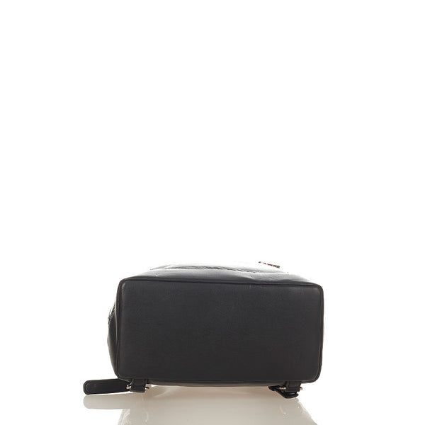 サマンサベガ リュック バックパック ブラック レザー レディース Samantha Vega 【中古】