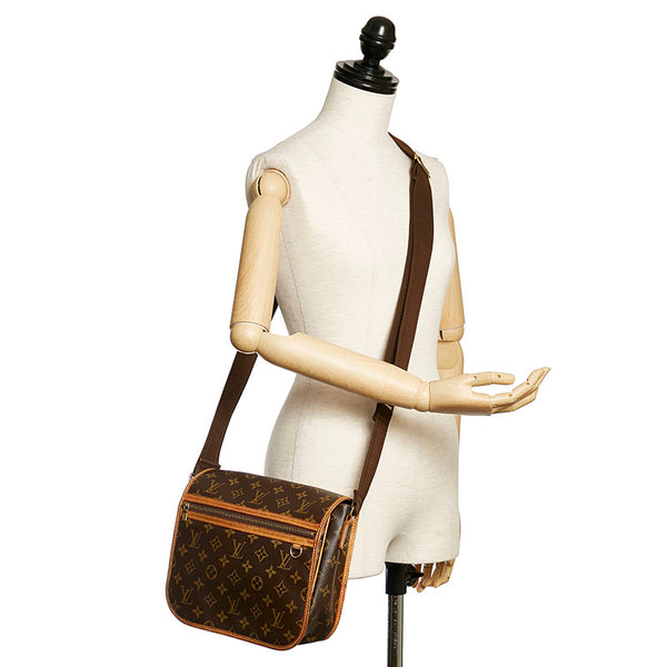 ルイ ヴィトン モノグラム ボスフォール M40044 ブラウン PVC レザー 斜め掛け ショルダーバッグ レディース LOUIS VUITTON 【中古】