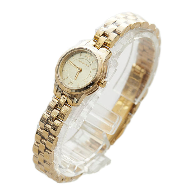 マイケルコース MK-6592 ゴールド ステンレススチール 腕時計 レディース Michael Kors クオーツ ゴールド文字盤 【中古】