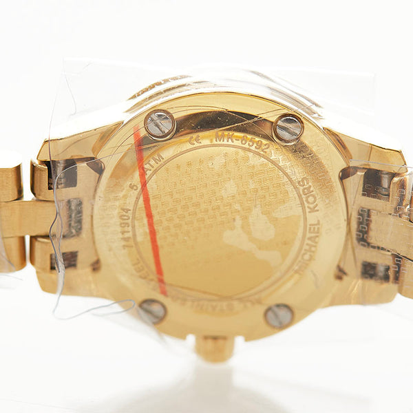 マイケルコース MK-6592 ゴールド ステンレススチール 腕時計 レディース Michael Kors クオーツ ゴールド文字盤 【中古】