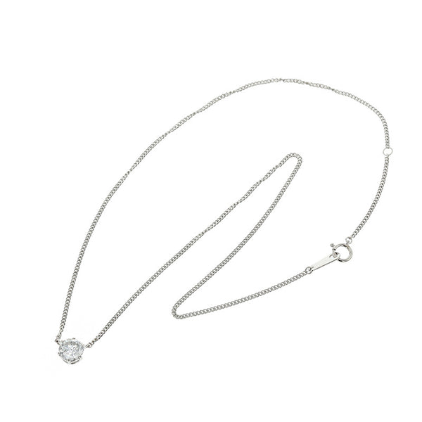 Pt850 プラチナ ダイヤ1.22ct ネックレス レディース 【中古】