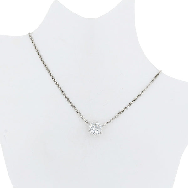 Pt850 プラチナ ダイヤ1.22ct ネックレス レディース 【中古】