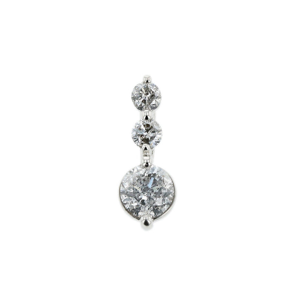 Pt900 プラチナ ダイヤ1.0ct ペンダントトップ レディース 【中古】