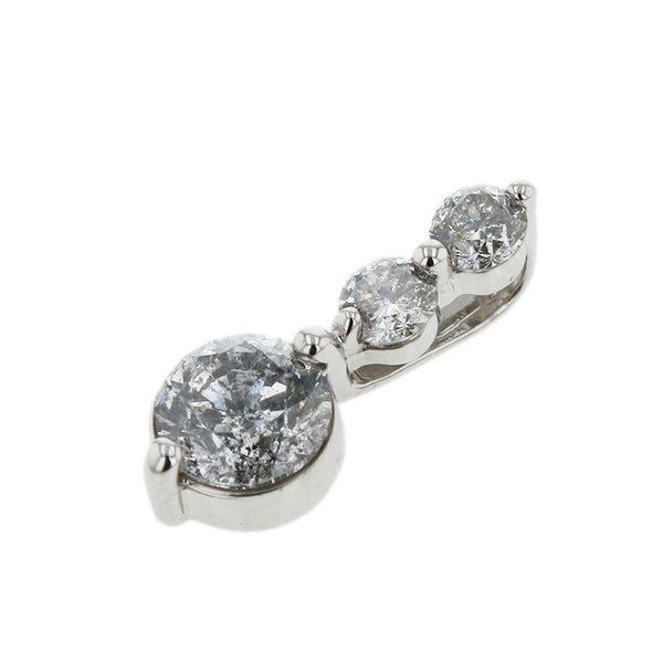 Pt900 プラチナ ダイヤ1.0ct ペンダントトップ レディース 【中古】
