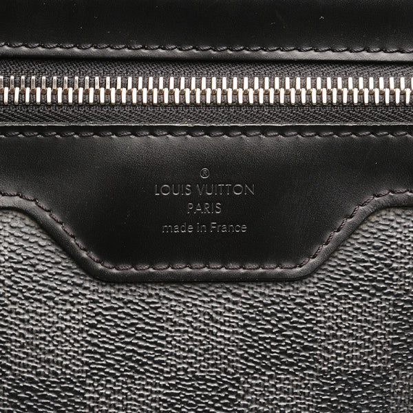 ルイ ヴィトン ダミエグラフィット ダニエルMM N58029 ブラック PVC レザー 斜め掛け ショルダーバッグ メンズ LOUIS VUITTON 【中古】