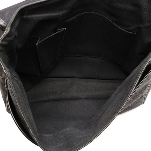 ルイ ヴィトン ダミエグラフィット ダニエルMM N58029 ブラック PVC レザー 斜め掛け ショルダーバッグ メンズ LOUIS VUITTON 【中古】