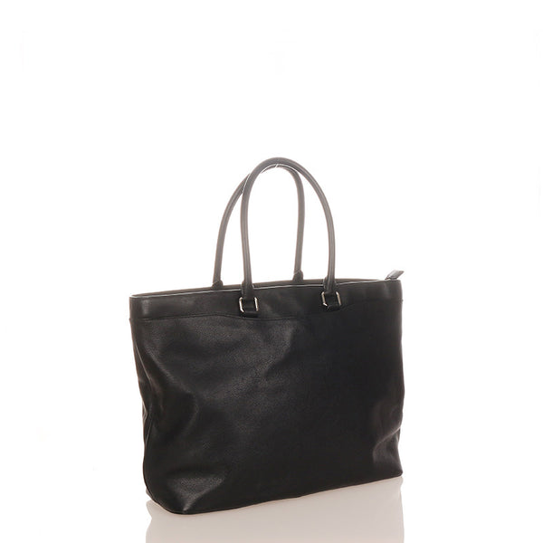 コーチ F68944 ブラック レザー トートバッグ レディース COACH 【中古】