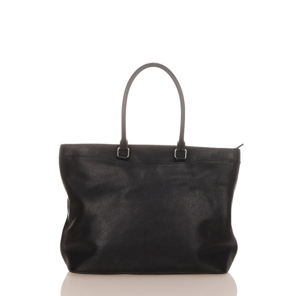 コーチ F68944 ブラック レザー トートバッグ レディース COACH 【中古】