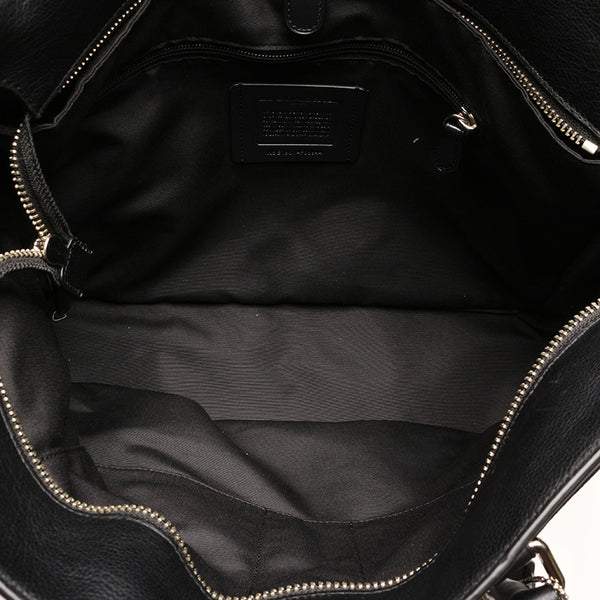 コーチ F68944 ブラック レザー トートバッグ レディース COACH 【中古】
