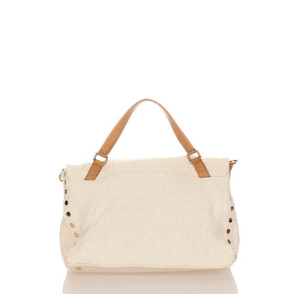 ザネラート ポスティーナ ANNI50 ホワイト PVC レザー ハンドバッグ ショルダーバッグ2way レディース ZANELLATO 【中古】