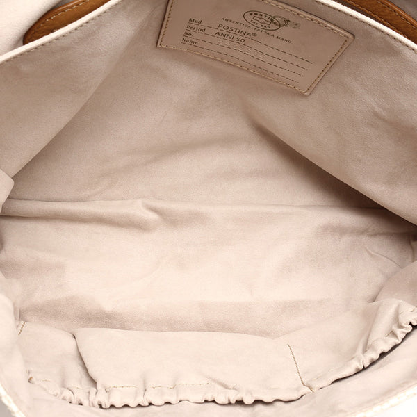 ザネラート ポスティーナ ANNI50 ホワイト PVC レザー ハンドバッグ ショルダーバッグ2way レディース ZANELLATO 【中古】