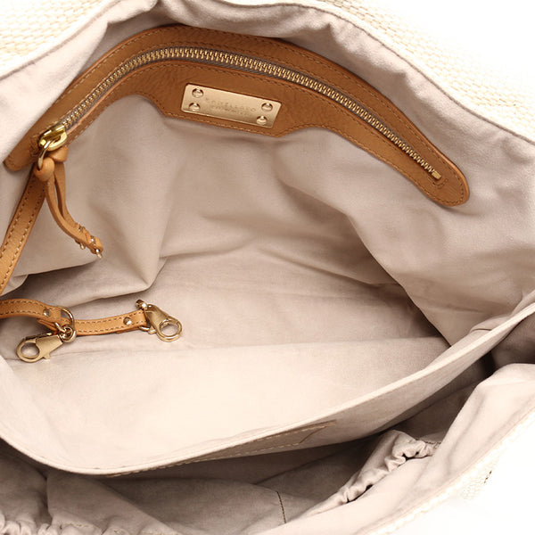 ザネラート ポスティーナ ANNI50 ホワイト PVC レザー ハンドバッグ ショルダーバッグ2way レディース ZANELLATO 【中古】