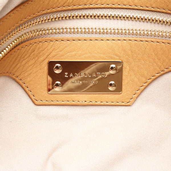 ザネラート ポスティーナ ANNI50 ホワイト PVC レザー ハンドバッグ ショルダーバッグ2way レディース ZANELLATO 【中古】