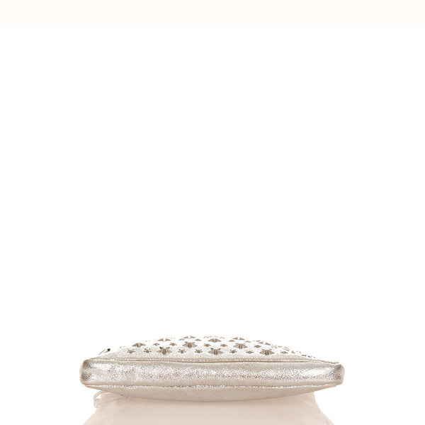ジミーチュウ スタースタッズ シルバー レザー セカンドバッグ レディース JIMMY CHOO 【中古】