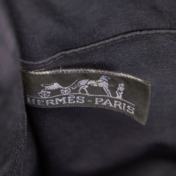エルメス エールラインポーチ グレー キャンバス セカンドバッグ ユニセックス HERMES 【中古】