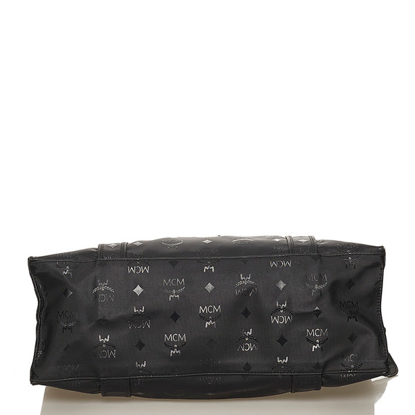 エム シー エム ヴィセトス ブラック PVC トートバッグ レディース MCM 【中古】