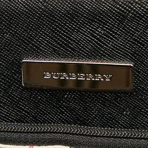 バーバリー ブラック レザー ハンドバッグ レディース BURBERRY 【中古】