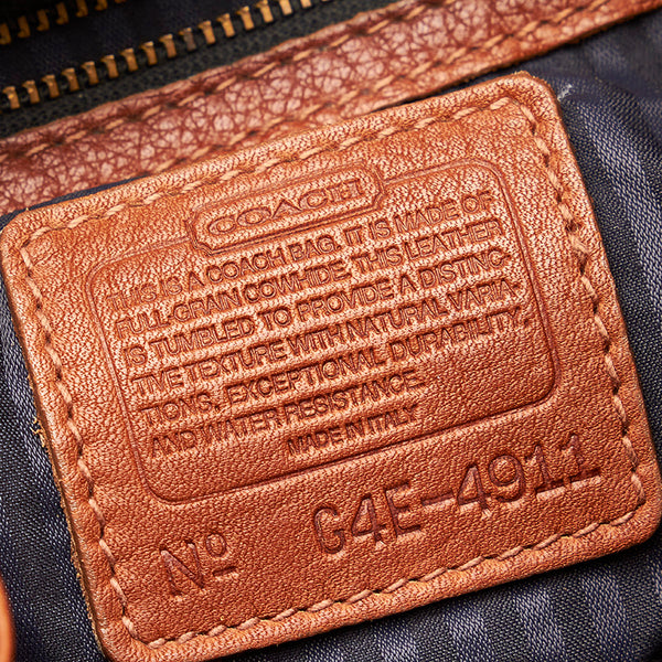 コーチ リュック バックパック 4911 ブラウン レザー レディース COACH 【中古】