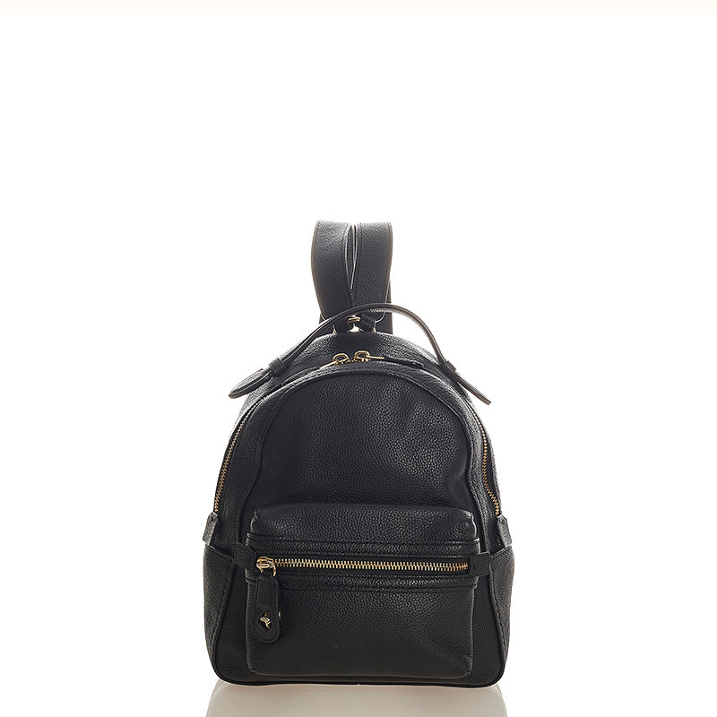 コーチ 31032 ブラック レザー リュック バックパック レディース COACH 【中古】