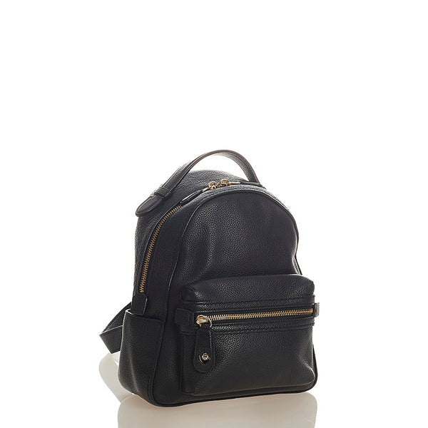 コーチ 31032 ブラック レザー リュック バックパック レディース COACH 【中古】