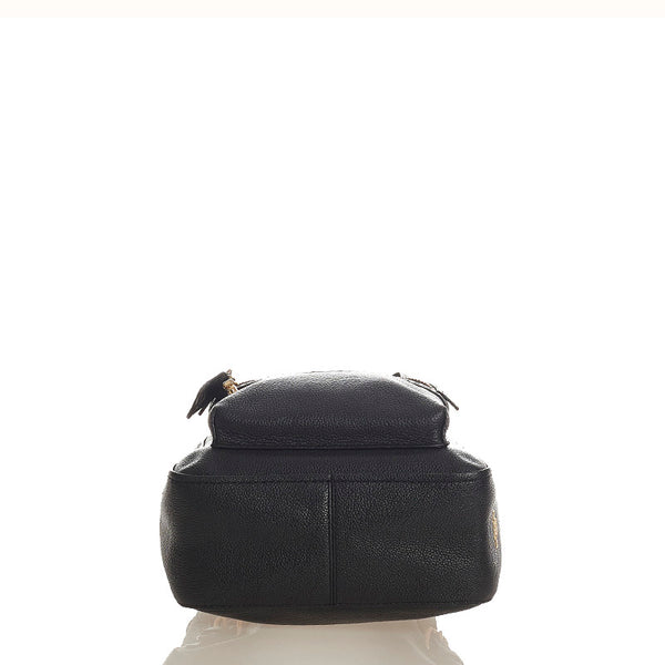 コーチ 31032 ブラック レザー リュック バックパック レディース COACH 【中古】