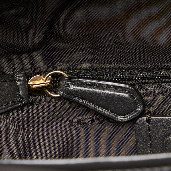 コーチ 31032 ブラック レザー リュック バックパック レディース COACH 【中古】