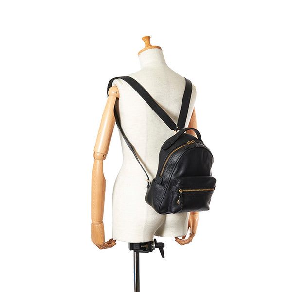 コーチ 31032 ブラック レザー リュック バックパック レディース COACH 【中古】