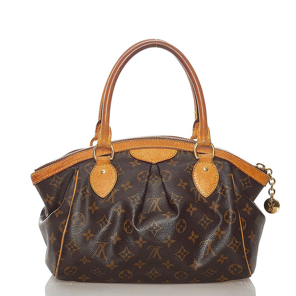 ルイ ヴィトン モノグラム ティボリPM M40143 ブラウン PVC レザー ハンドバッグ レディース LOUIS VUITTON 【中古】