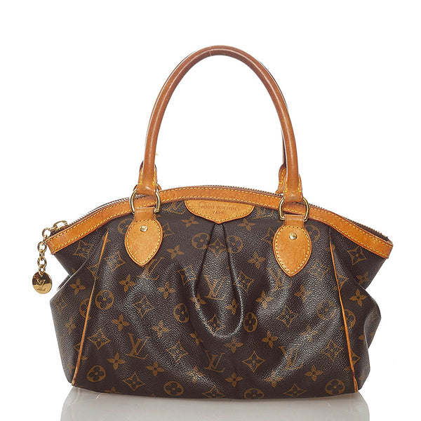 ルイ ヴィトン モノグラム ティボリPM M40143 ブラウン PVC レザー ハンドバッグ レディース LOUIS VUITTON 【中古】
