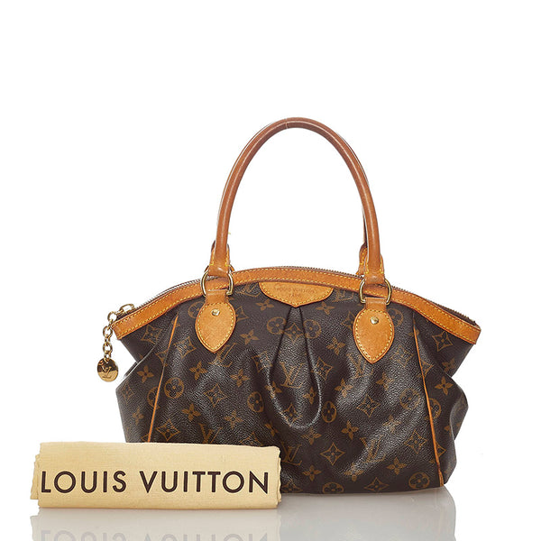 ルイ ヴィトン モノグラム ティボリPM M40143 ブラウン PVC レザー ハンドバッグ レディース LOUIS VUITTON 【中古】