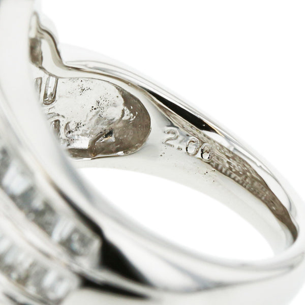 Pt900 プラチナ ダイヤ2.0ct リング 指輪 レディース 10.5号 【中古】