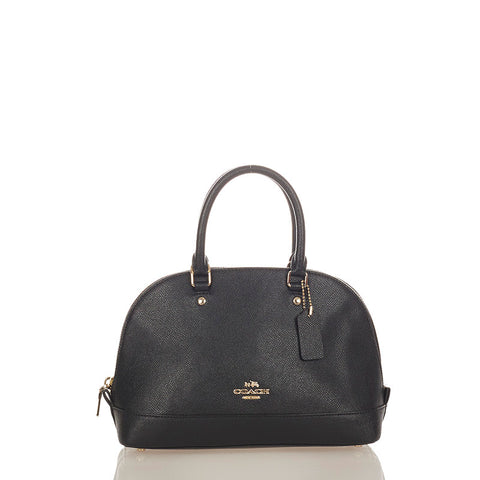 コーチ F57555 ブラック レザー ハンドバッグ ショルダーバッグ2way レディース COACH 【中古】