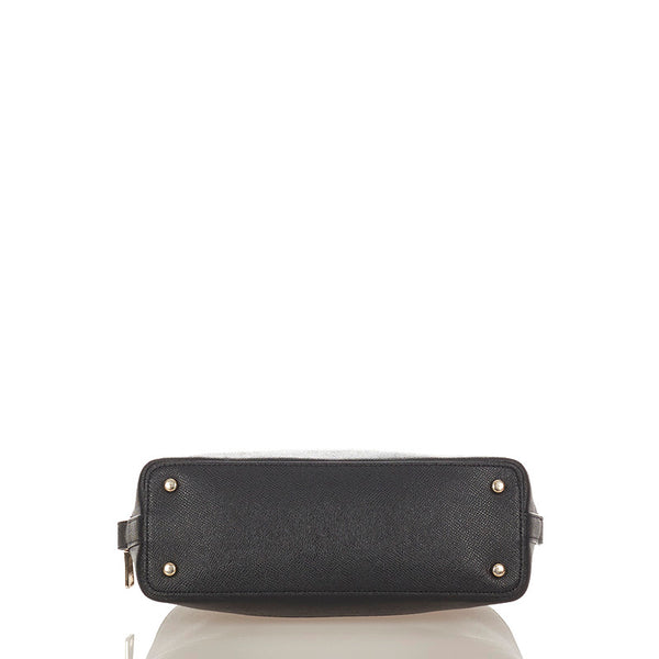 コーチ F57555 ブラック レザー ハンドバッグ ショルダーバッグ2way レディース COACH 【中古】