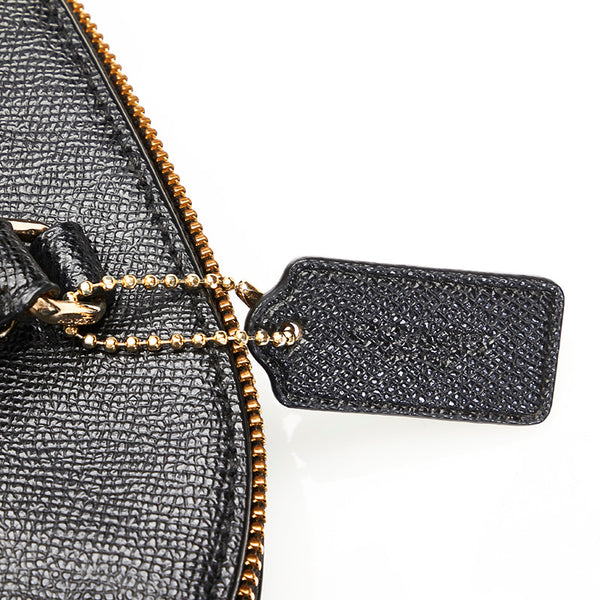 コーチ F57555 ブラック レザー ハンドバッグ ショルダーバッグ2way レディース COACH 【中古】