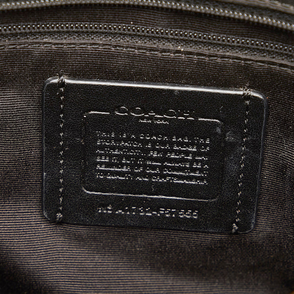 コーチ F57555 ブラック レザー ハンドバッグ ショルダーバッグ2way レディース COACH 【中古】