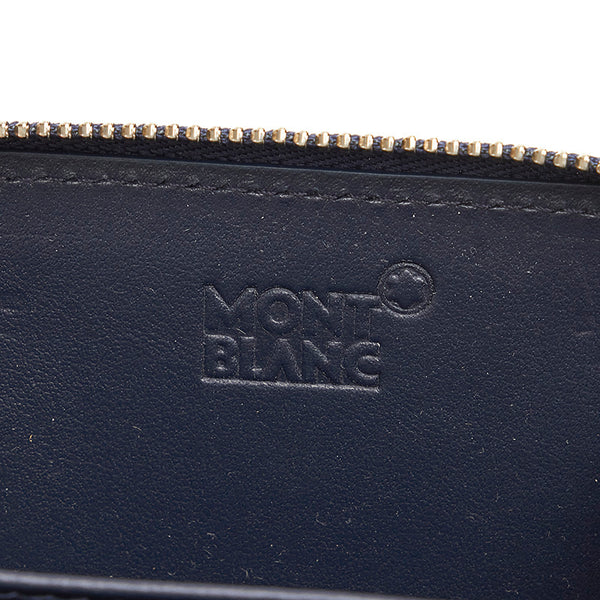 モンブラン ネイビー レザー コインケース レディース MONTBLANC 【中古】