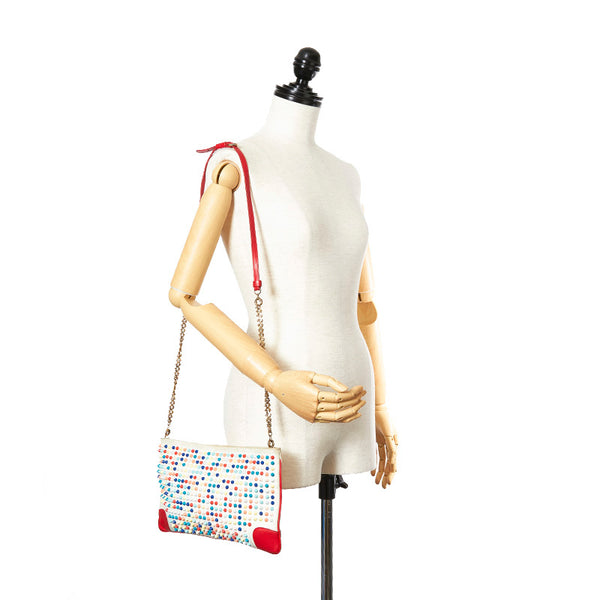 クリスチャンルブタン スタッズ マルチ レザー 肩掛け ショルダーバッグ レディース Christian Louboutin 【中古】