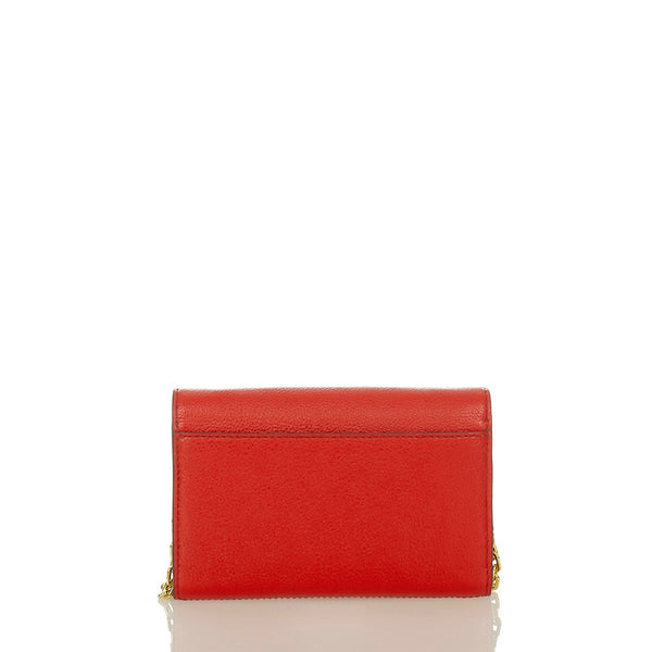 マークジェイコブス エンパイアシティ M0014437 レッド レザー チェーン ショルダーバッグ レディース MARC JACOBS 【中古】