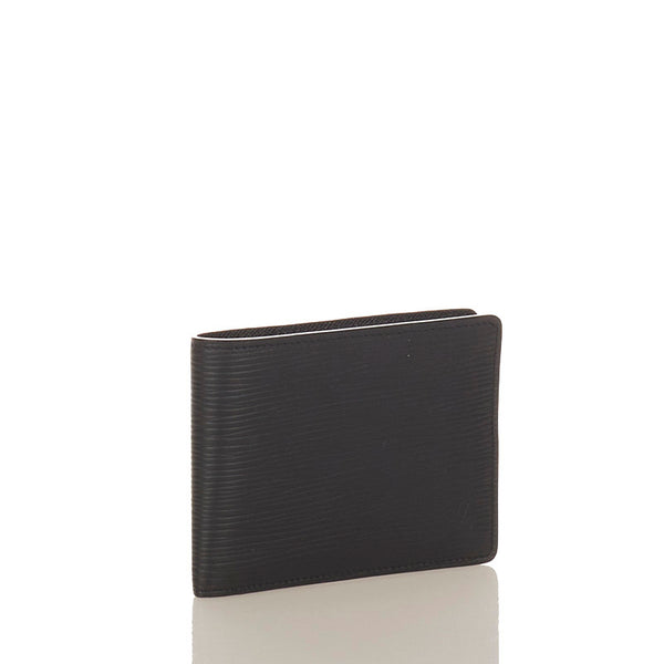 ルイ ヴィトン エピ ポルトフォイユ・スレンダー 二つ折り財布 M60332 ブラック レザー レディース LOUIS VUITTON 【中古】